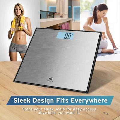 Body Weight Bathroom Scale Large Blue LCD Backlight Display