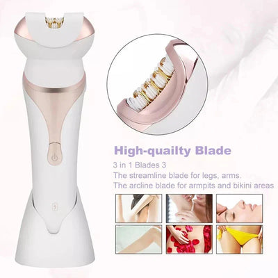 Women Electric Epilator 4in1 Facial Body Shaver Bikini Trimmer