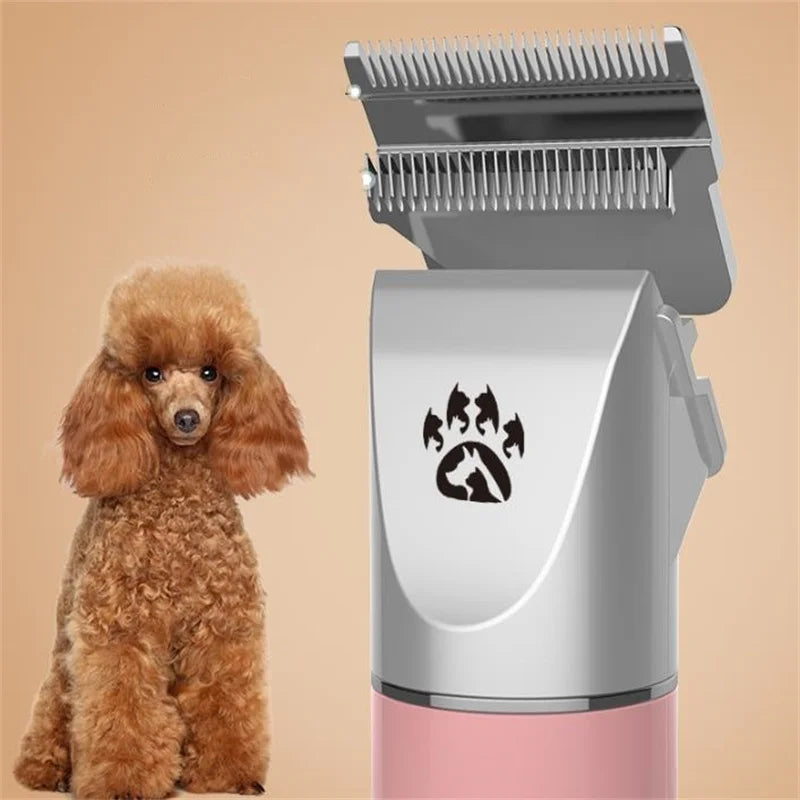 Cordless Dog Grooming Clipper Rechargeable Quiet Pet Trimmer