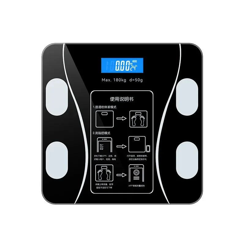 Bluetooth Body Fat Scale With App For Accurate Bathroom Weighing