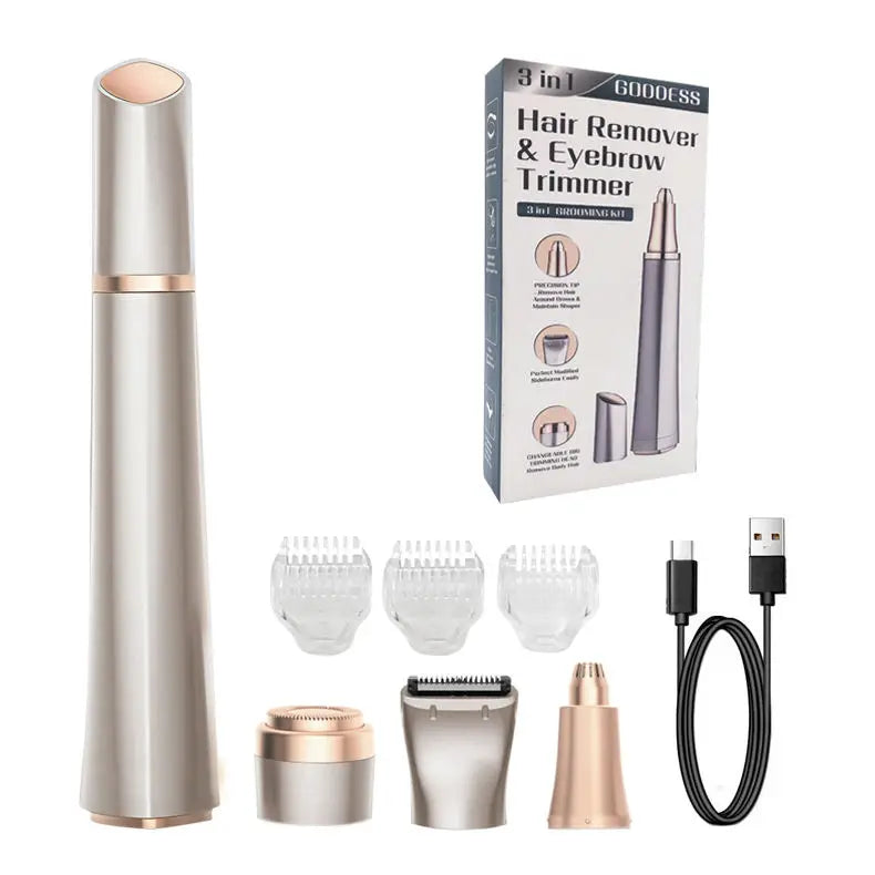 Facial Hair Remover For Women Electric Rechargeable Epilator Shaver