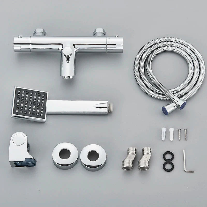 Bathtub Faucet Shower Set Wall Mount With Hand Shower Two Functions