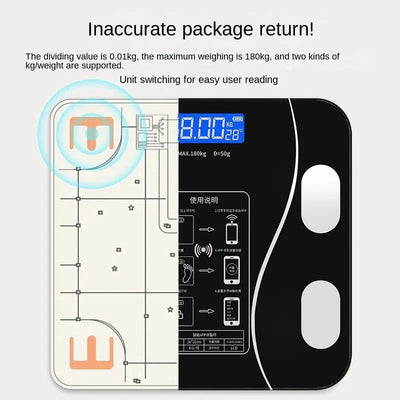 XING CHEN Smart Body Fat Scale Electronic Digital Weight Monitor