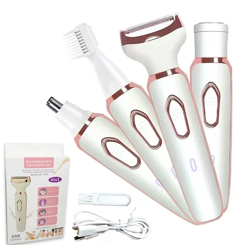 4 In 1 Electric Razor For Women Body Hair Shaving Tool