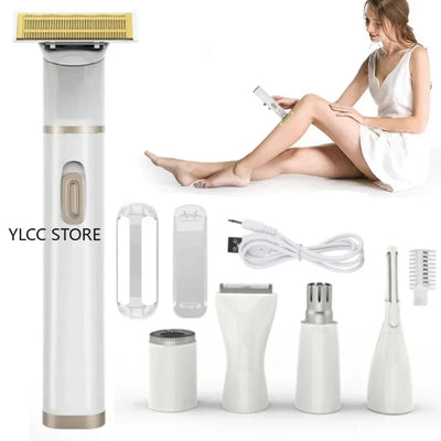 Women's Electric Shaver Cordless Eyebrow Bikini Facial Hair Remover