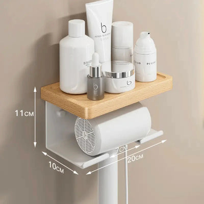 Hair Dryer Holder Bathroom Styling Organizer Blower Storage Rack