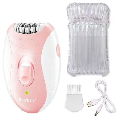 Kemei Rechargeable Women Electric Epilator For Facial And Body Hair Removal