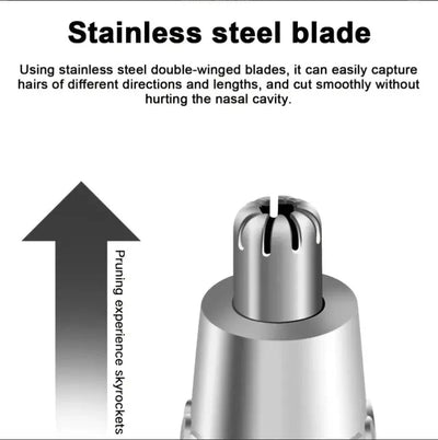 Wireless Waterproof Nose Hair Trimmer Electric Battery Operated