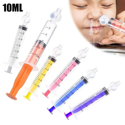 5Pcs Baby Nasal Aspirator Cleaner Nose Washer Needle Tube Set