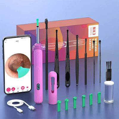 Ear Cleaner With Camera USB C Charging Otoscope Endoscope Set