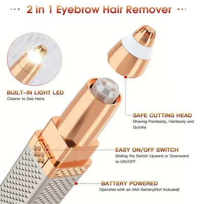 4 In 1 Facial Electric Shaver For Women Eyebrow Body Trimmer