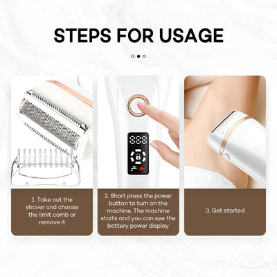 Electric Epilator For Women Hair Removal Device Sensitive Areas