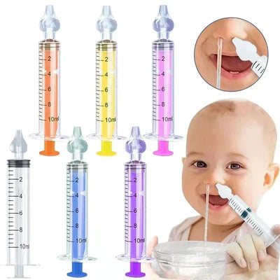 Baby Nasal Aspirator Silicone Nose Cleaner Syringe For Kids