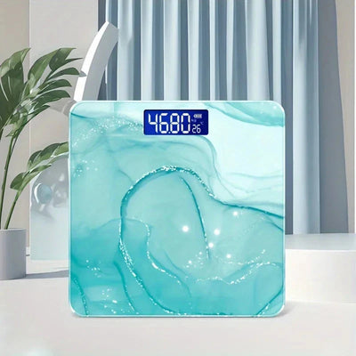Digital Bathroom Scale Green Modern Weight Measurement Sensor