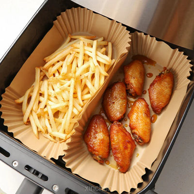 EcoCrisp Non Stick Air Fryer Liners For Easy Cooking Cleanup