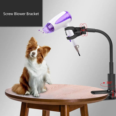 Dog Grooming Hair Dryer Stand Telescopic Adjustable Holder