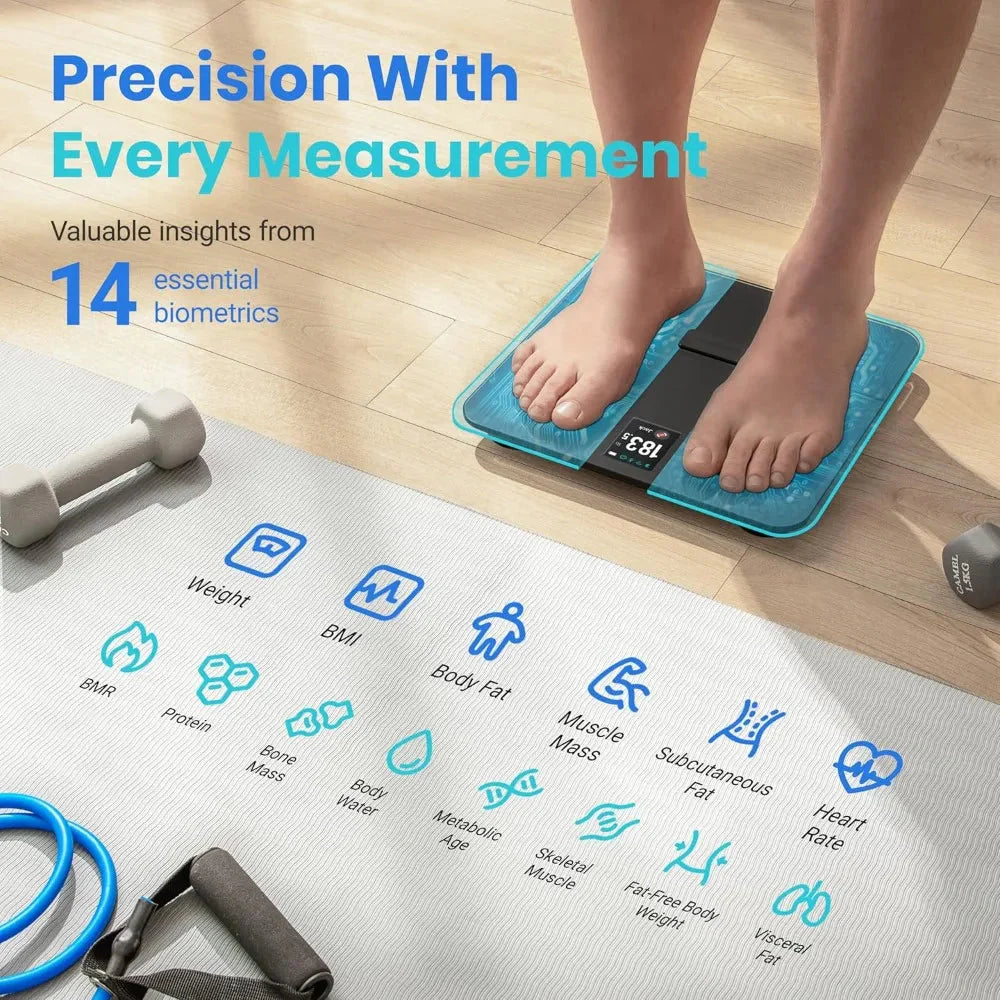 Smart Scale Digital Bathroom Body Weight And Fat Monitor
