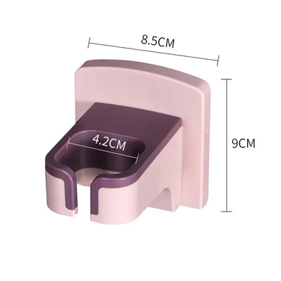 Wall-mounted Hair Dryer Holder Bathroom Hook ABS Storage Shelf