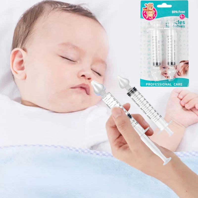 Baby Nasal Aspirator 10ML 2Pcs Rhinitis Nasal Cleaner Tube