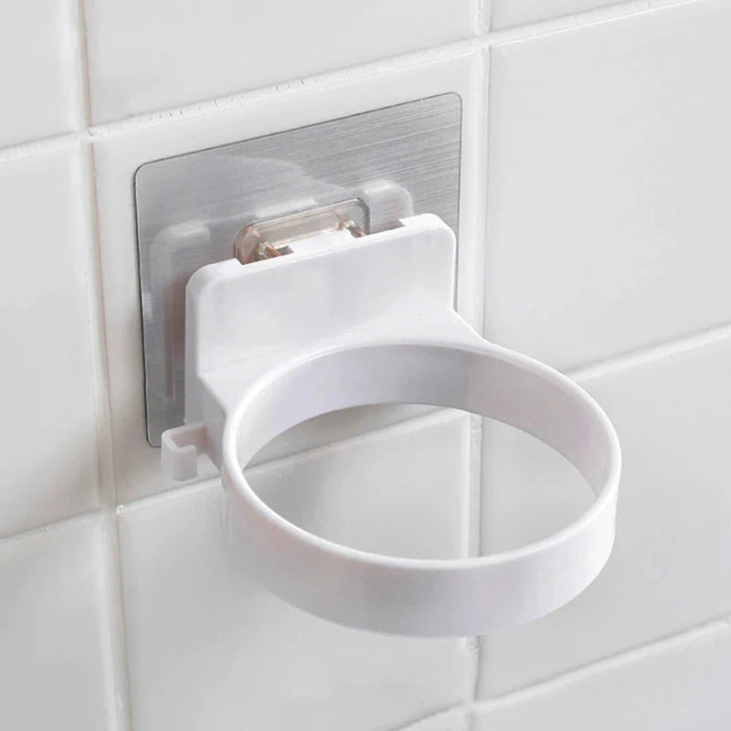 Spiral Wall Mounted Hair Dryer Holder Storage Organizer Rack