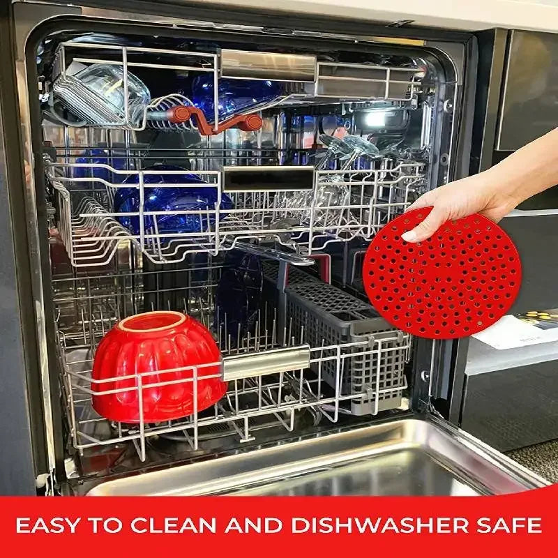 Reusable Silicone Air Fryer Liners Nonstick Heat Resistant Mats