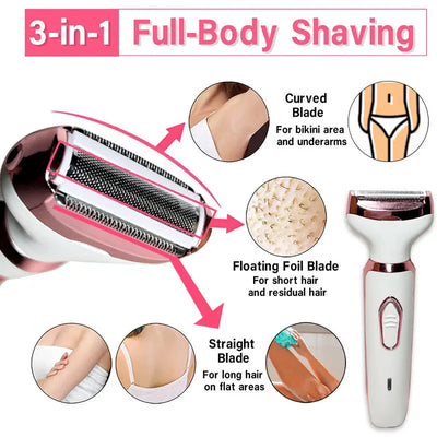 4 In 1 Electric Razor For Women Body Hair Shaving Tool