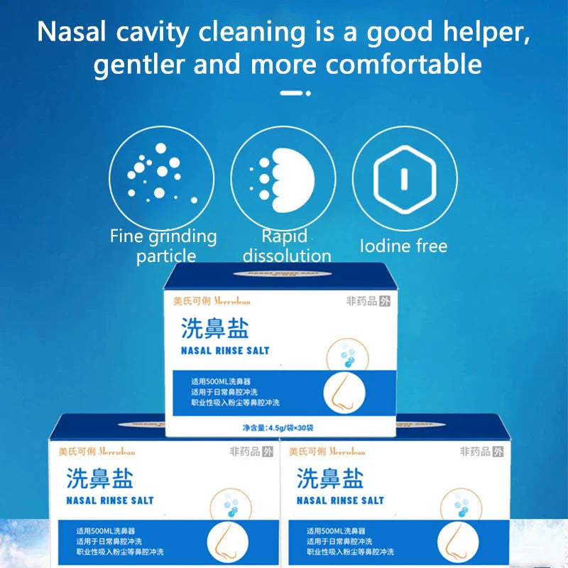 50PCS Nasal Wash Salt For Nose Irrigator And Cavity Care