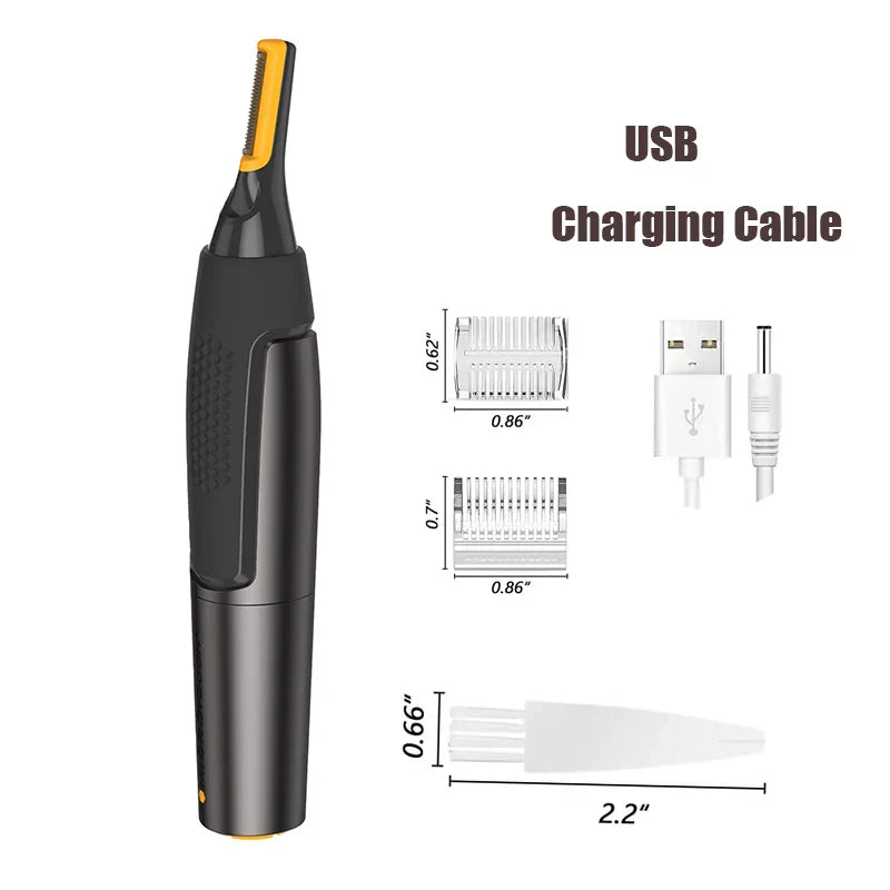 Electric Eyebrow Trimmer Washable Multifunction Facial Hair Razor