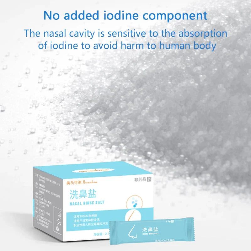 50PCS Nasal Wash Salt For Nose Irrigator And Cavity Care