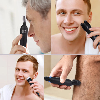 6 In 1 Men's Hair Trimmer Eyebrow Nose Ear Sideburns Grooming Kit