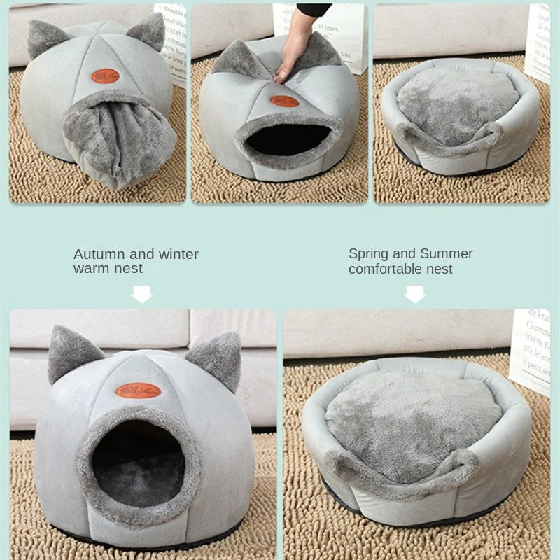 Cozy Pet Bed 2 In 1 Comfortable Pet House Bed
