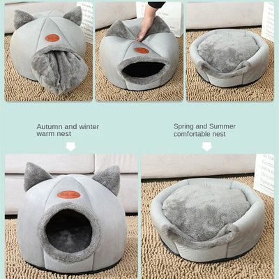 Cozy Pet Bed 2 In 1 Comfortable Pet House Bed