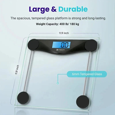 Etekcity Digital Body Weight Bathroom Scale Large Blue Display