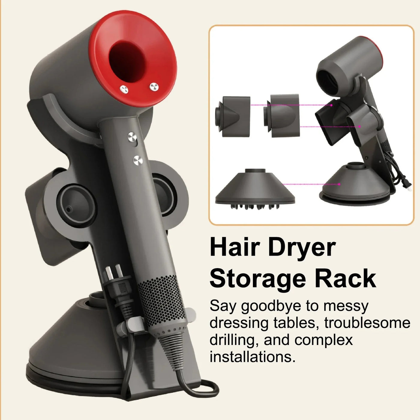 Dyson Supersonic Hair Dryer Stand Holder For Home Use