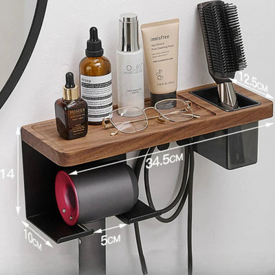 Hair Dryer Holder Bathroom Styling Organizer Blower Storage Rack