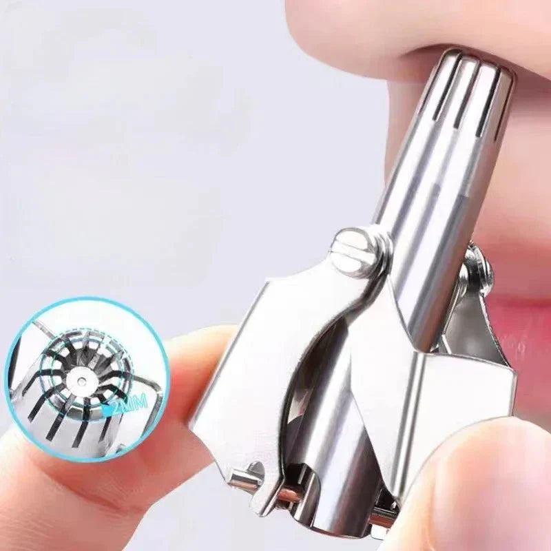 Nose Trimmer For Men Stainless Steel Washable Vibrissa Shaver