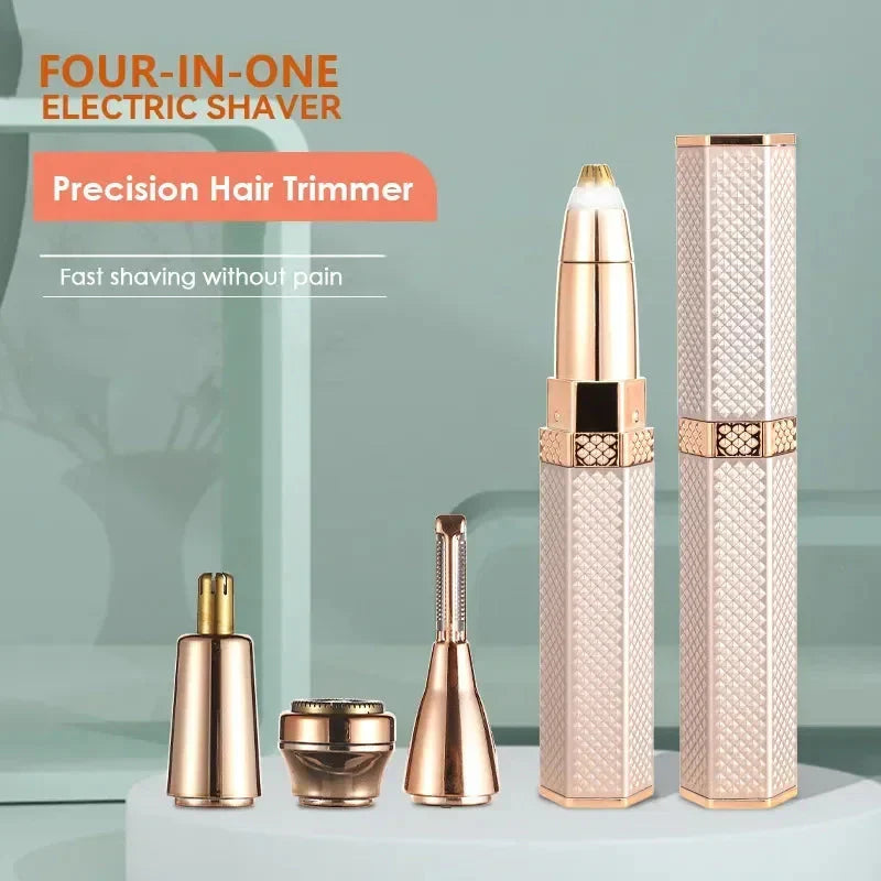 4 In 1 Facial Electric Shaver For Women Eyebrow Body Trimmer