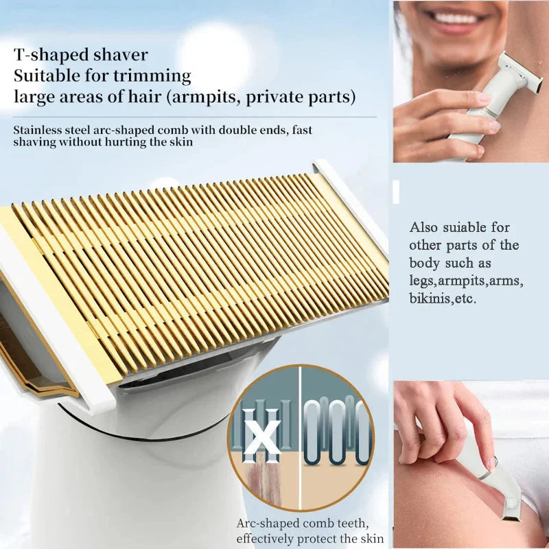 Women's Electric Shaver Cordless Eyebrow Bikini Facial Hair Remover