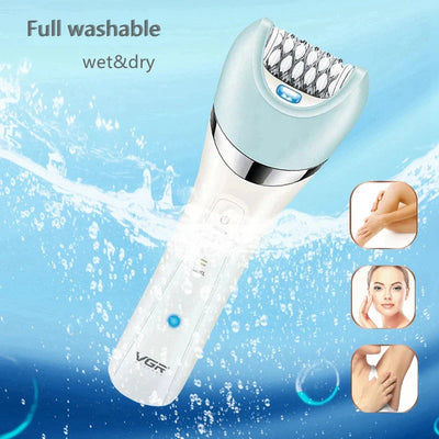 Women Electric Shaver Epilator For Legs Body Wet Dry Bikini Trimmer