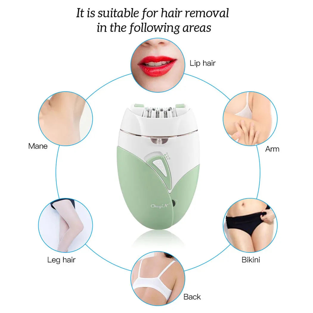 CkeyiN Women's Electric Shaver Painless Hair Removal Device