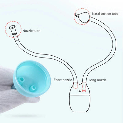 Baby Nasal Aspirator Gentle Suction Nose Cleaner For Infants