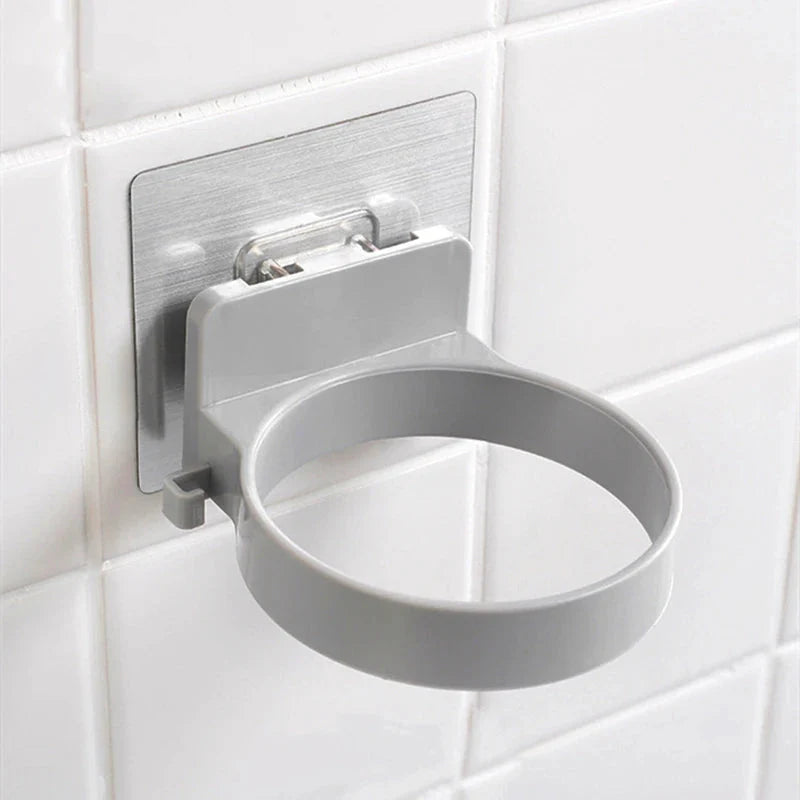 Spiral Wall Mounted Hair Dryer Holder Storage Organizer Rack