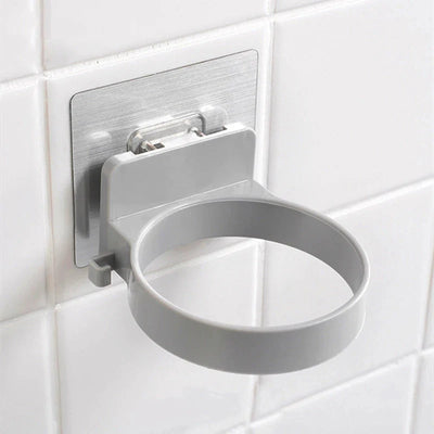 Spiral Wall Mounted Hair Dryer Holder Storage Organizer Rack