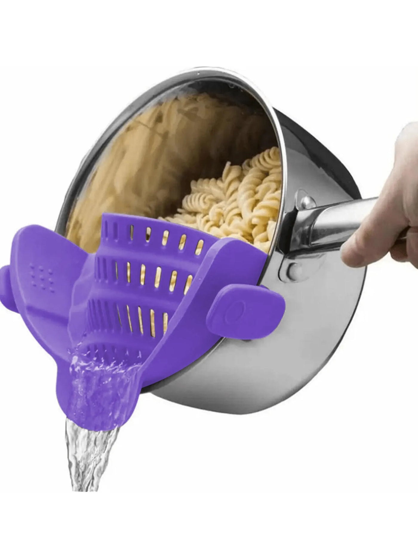 ClipStrain Adjustable Silicone Strainer For Kitchen Draining Tasks