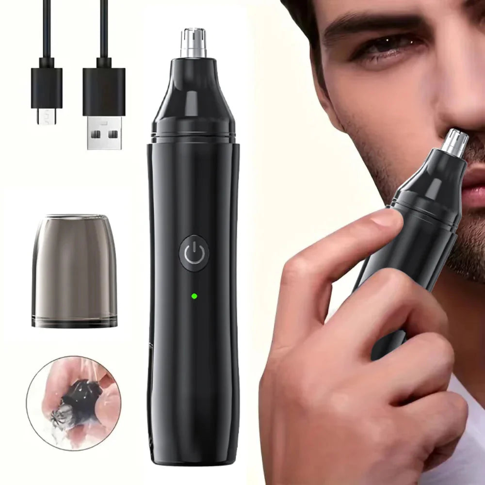 Electric Nose Hair Trimmer Rechargeable Painless Ear And Nose Groomer