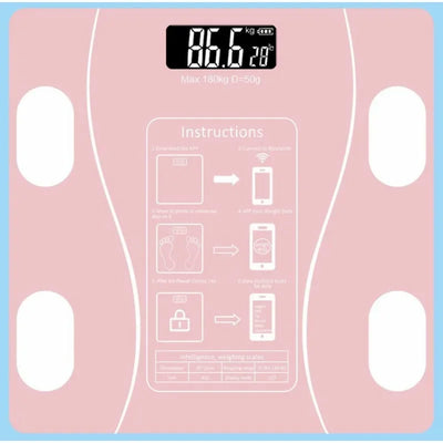 Digital Bathroom Weighing Scale With BMI Body Fat Muscle Analysis