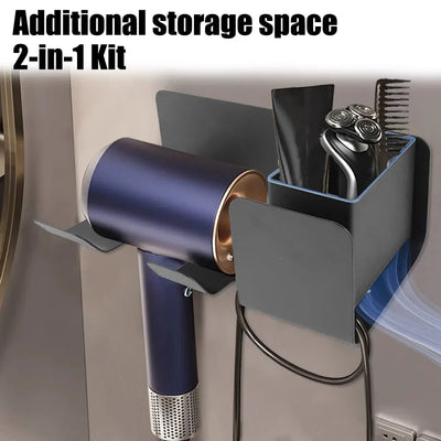 Hair Dryer Holder Multifunctional Storage Rack For Straighteners