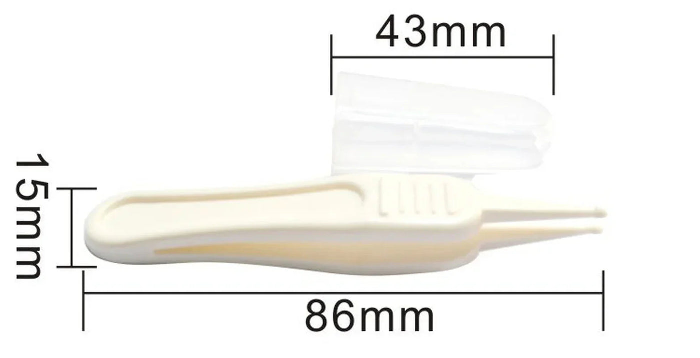 Baby Safety Tweezers Plastic For Nose And Ear Cleaning Care