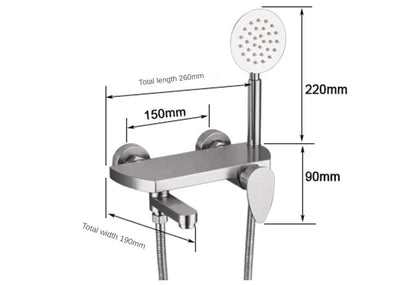 Bathtub Shower Faucet Set Brushed Finish Tub And Shower Combo