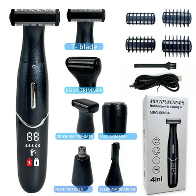 6 In 1 Female Electric Epilator For Body And Face Use